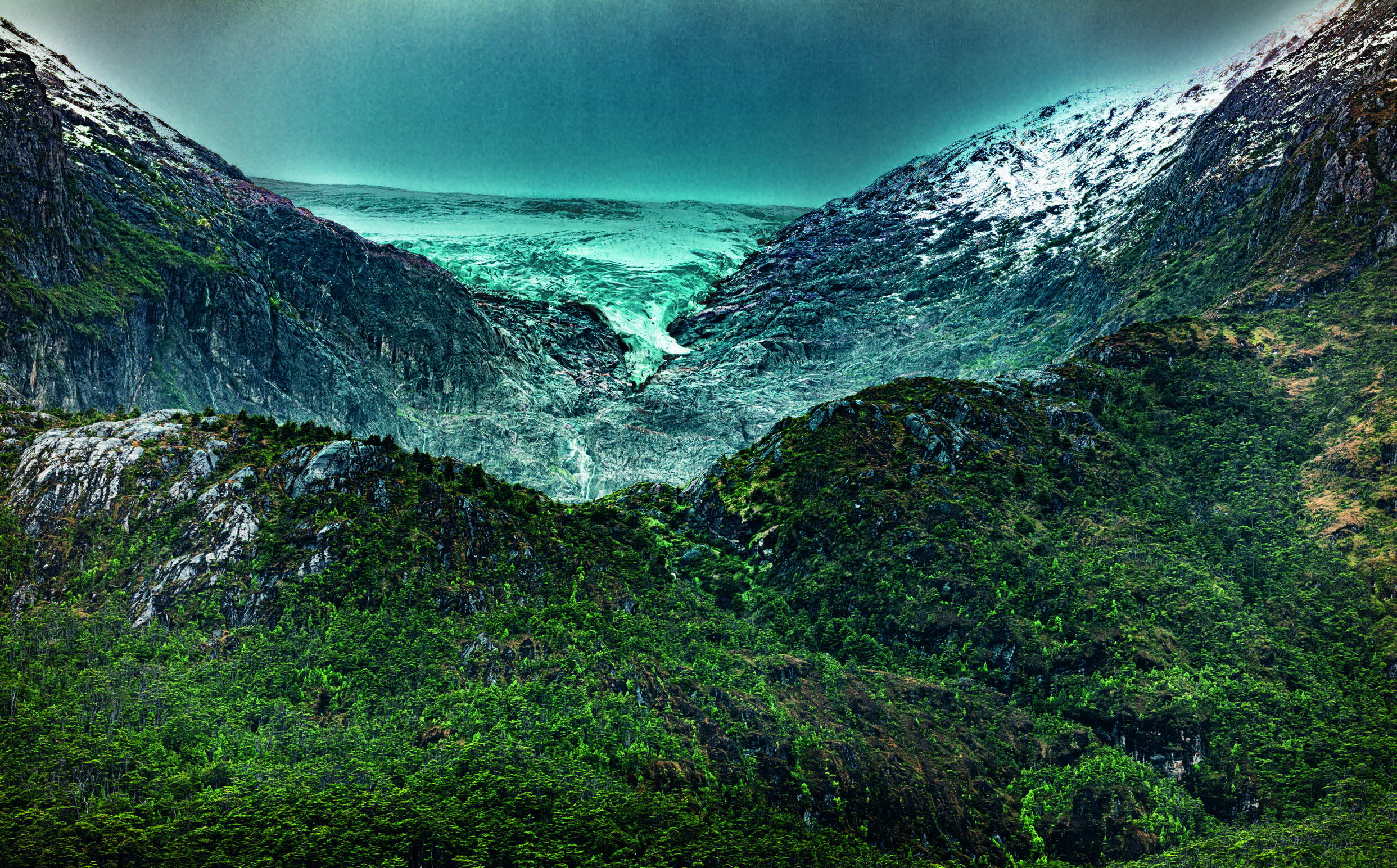 L’allée des glaciers dans le canal de Beagle
