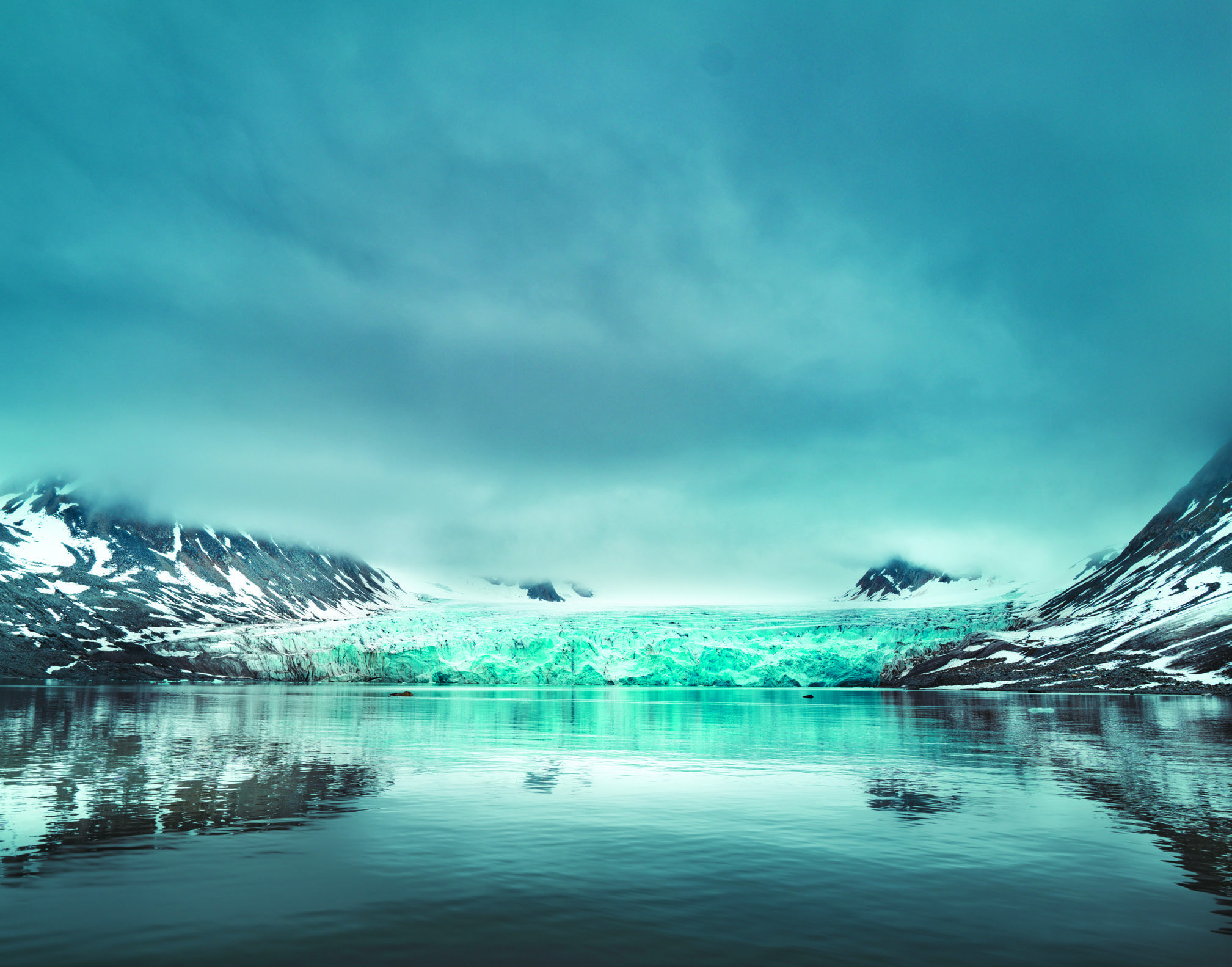 Un glacier du Spitzberg.