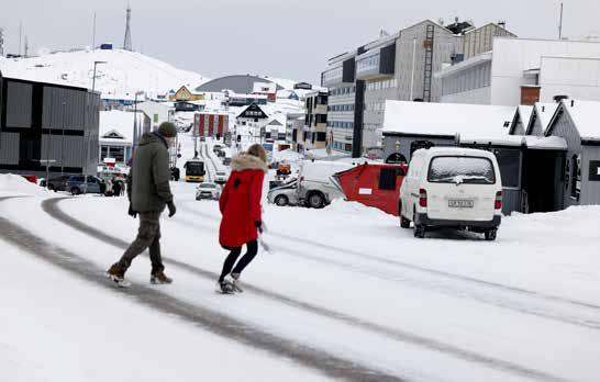 Les rues de Nuuk