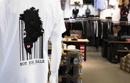 T-shirt représentant le Groenland avec l’inscription Not for sale